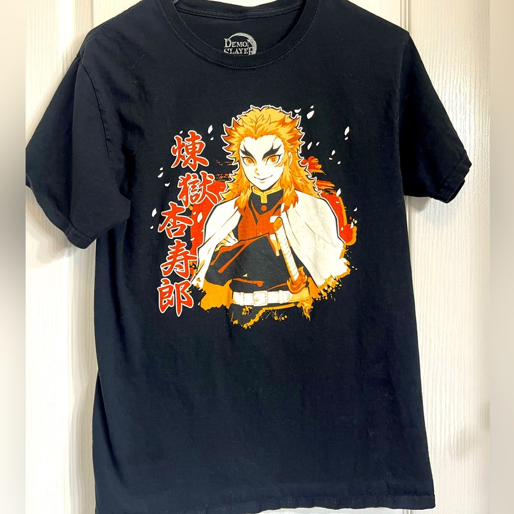 Hot Topic Demon Slayer Rengoku shirt- Men’s Small